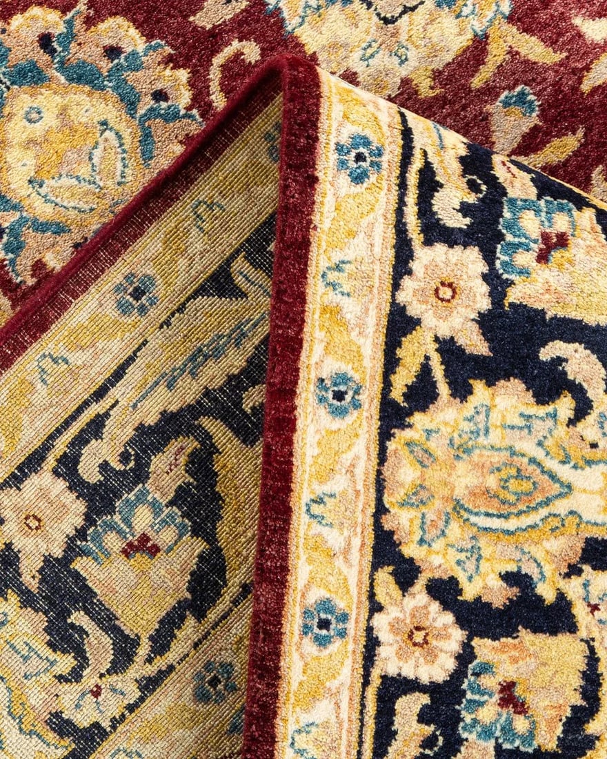 Mogul, One-of-a-Kind Hand-Knotted Area Rug in Red, 4' 2" x 6' 2" - 6