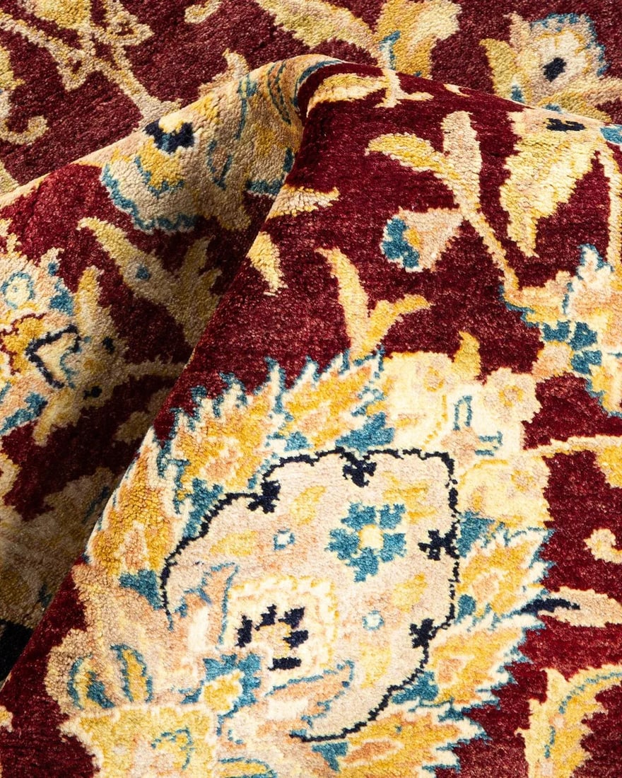 Mogul, One-of-a-Kind Hand-Knotted Area Rug in Red, 4' 2" x 6' 2" - 7