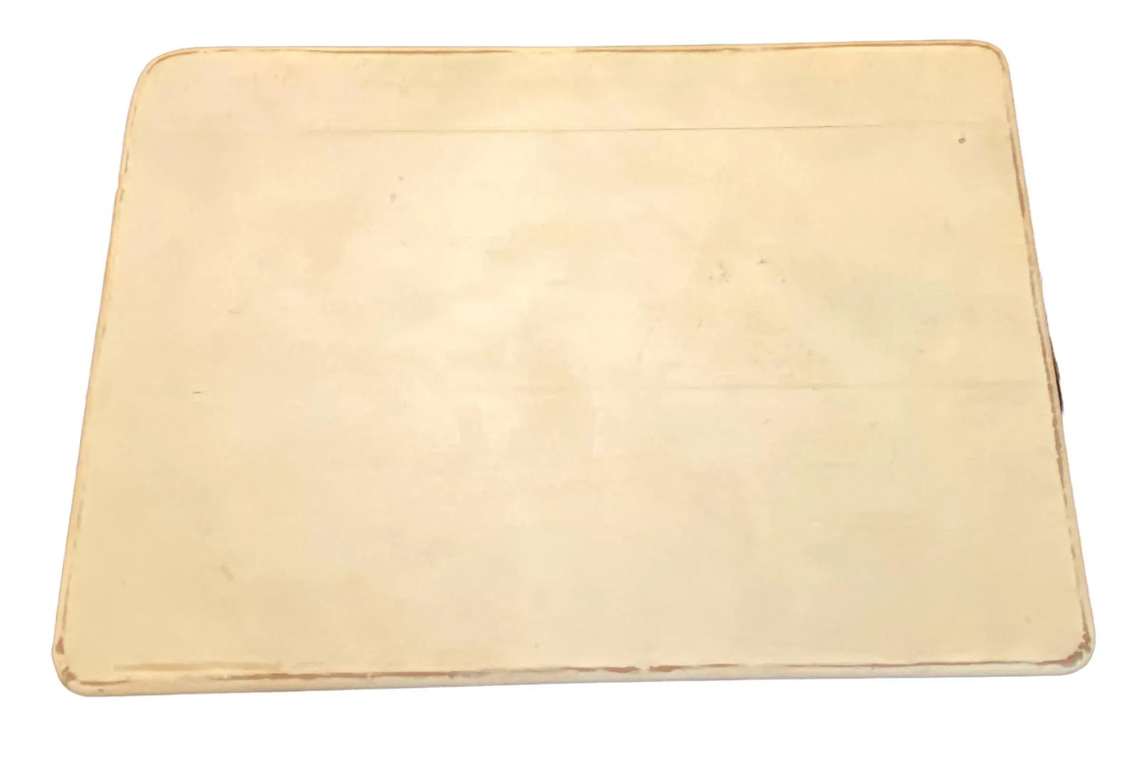 Vintage Shabby Chic White Painted Rectangle Side Table With Spindle Legs - 9