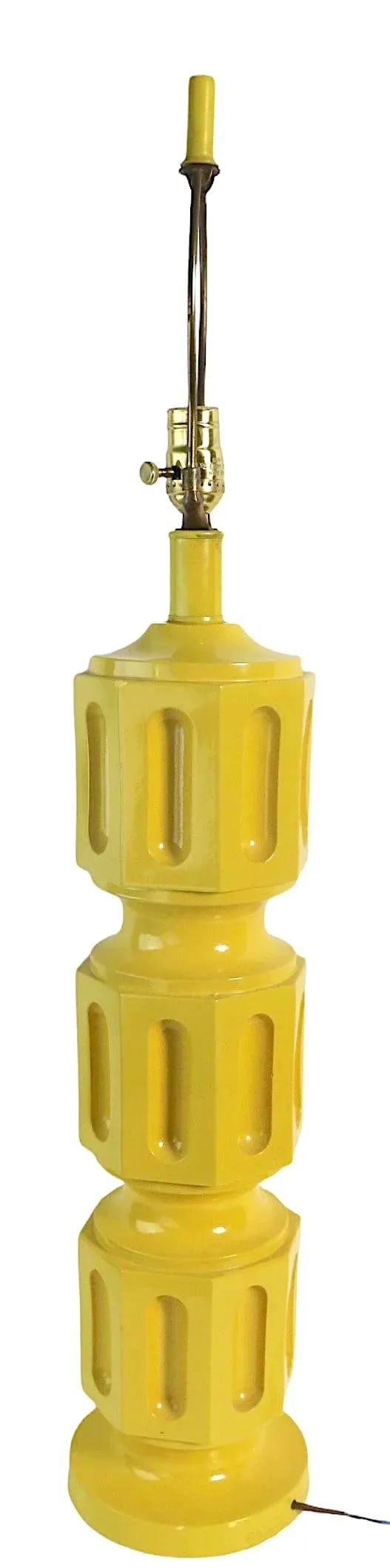 Post Modern Bright Yellow Plaster Lamp by Quartite Creative Corp. Ca. 1970's - 13