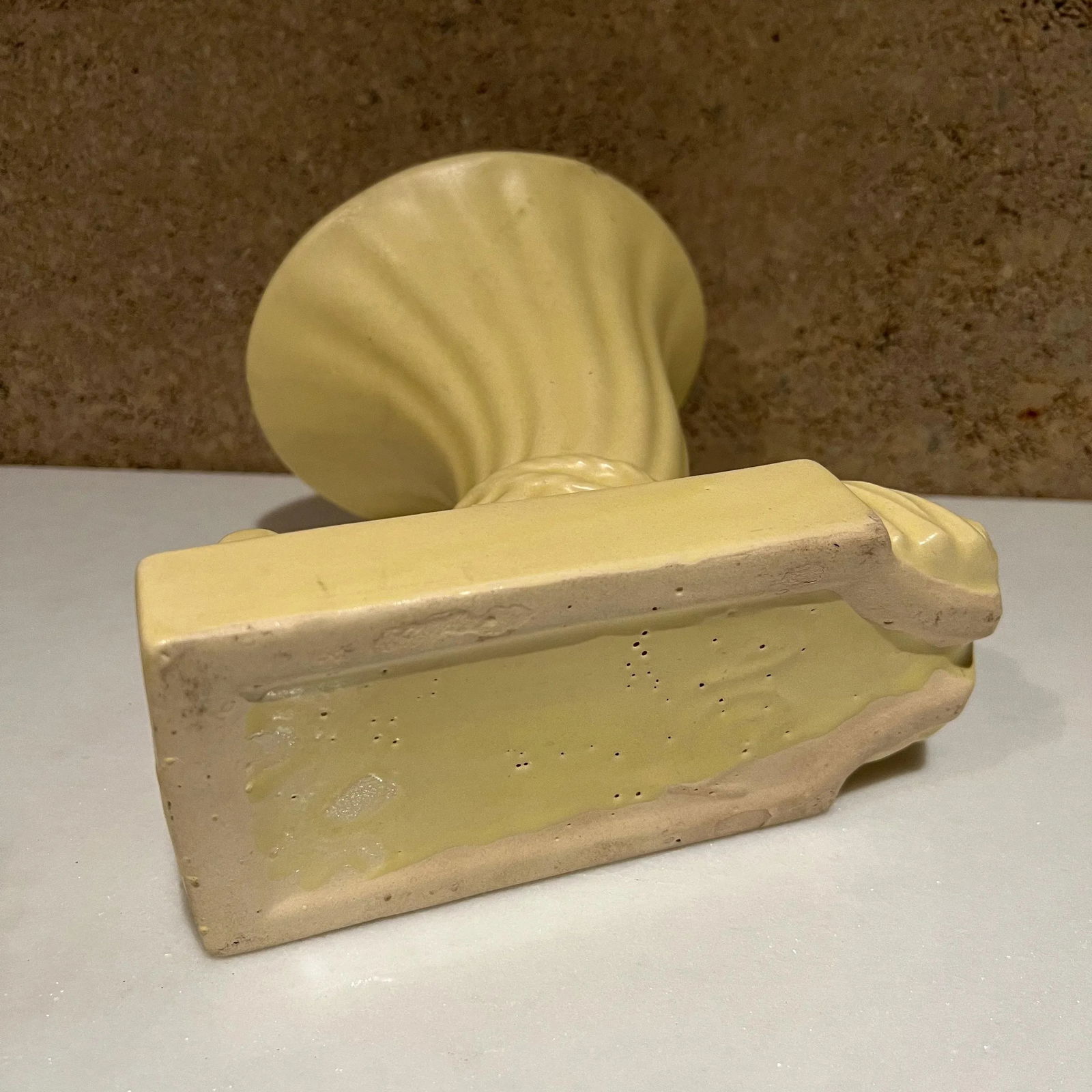 1950s Art Deco Ceramic Trumpet Horn of Plenty - 3