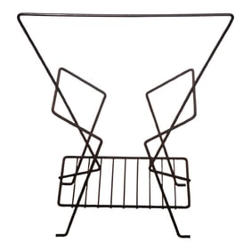 Mid Century Wire Magazine Rack by Richard Galef