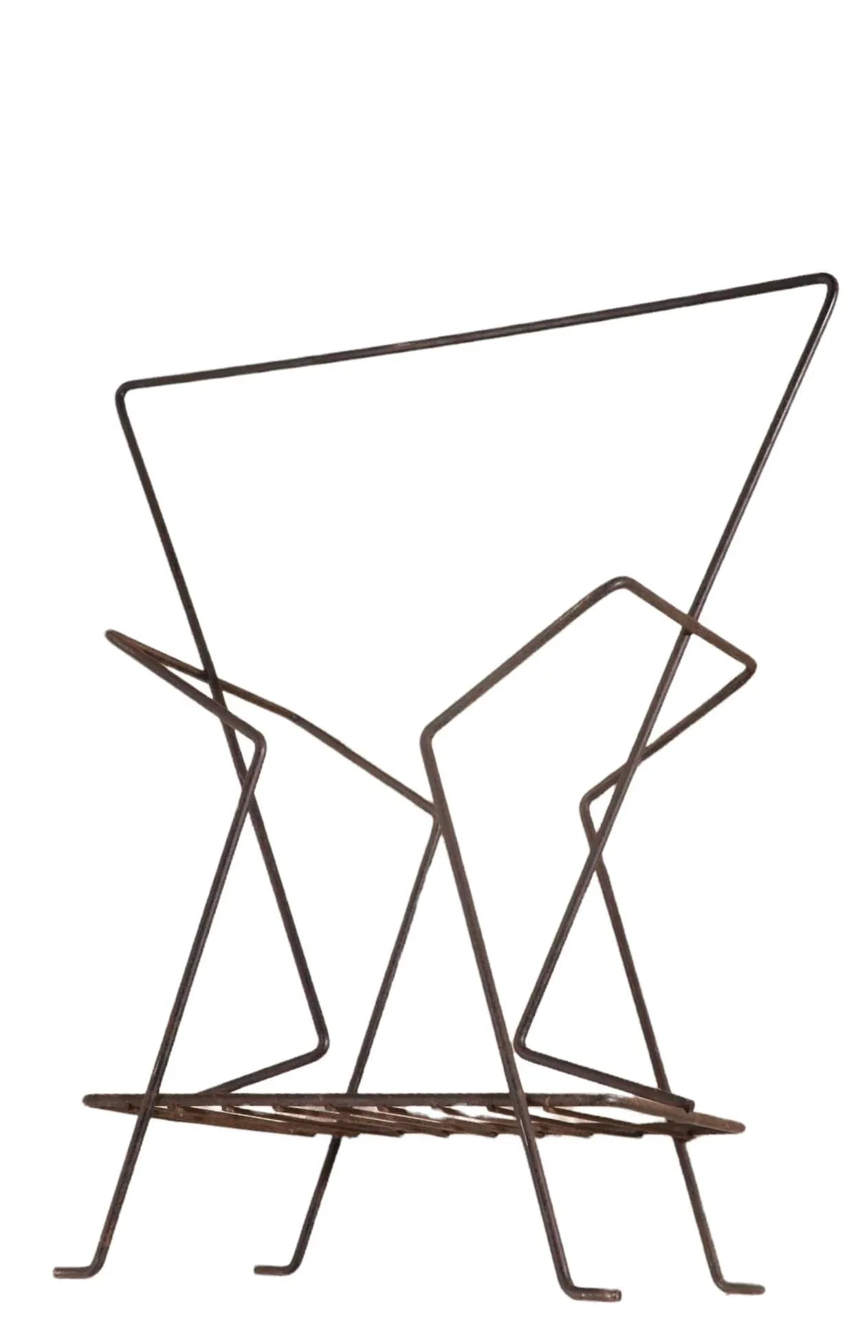 Mid Century Wire Magazine Rack by Richard Galef - 4