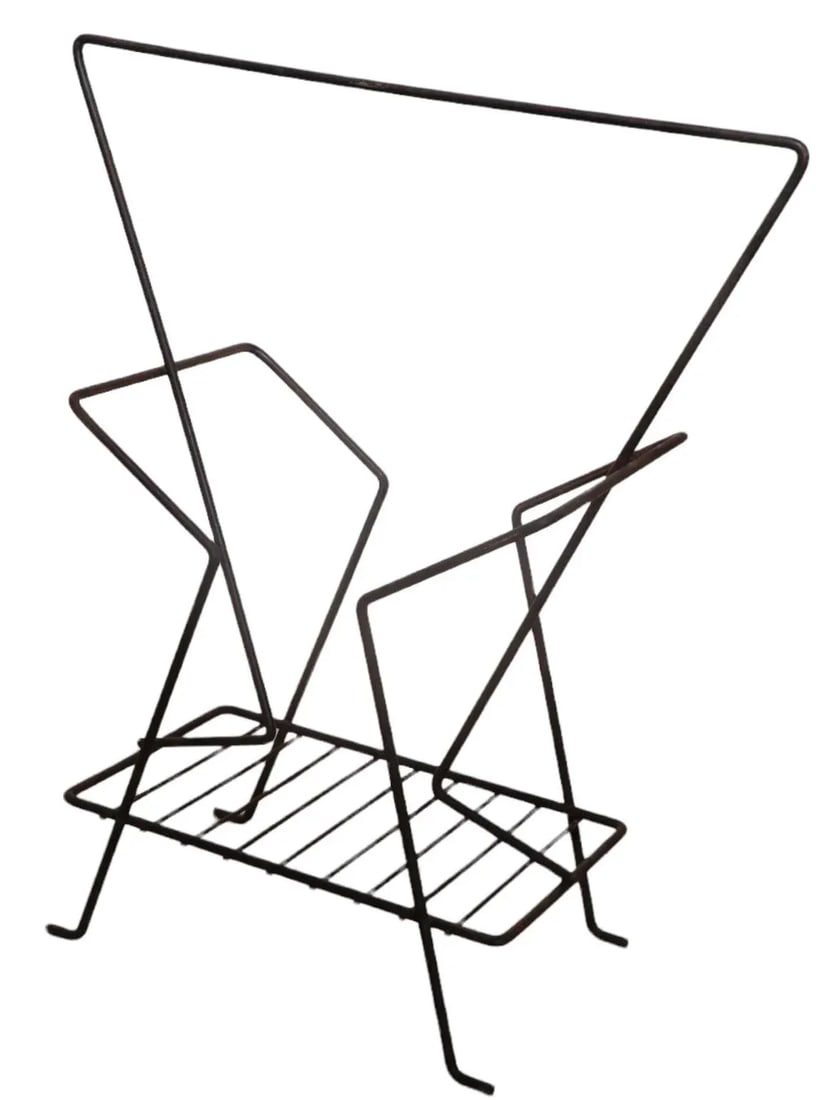 Mid Century Wire Magazine Rack by Richard Galef - 5