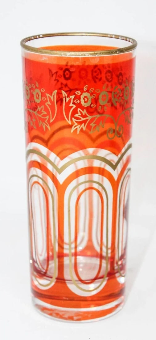 Late 20th Century Glass Candleholder Vases With Moorish Alhambra Design- Set of 3 - 4