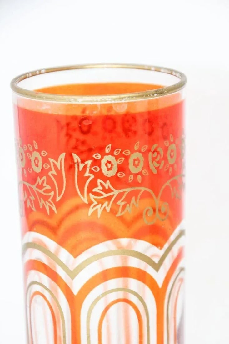 Late 20th Century Glass Candleholder Vases With Moorish Alhambra Design- Set of 3 - 5