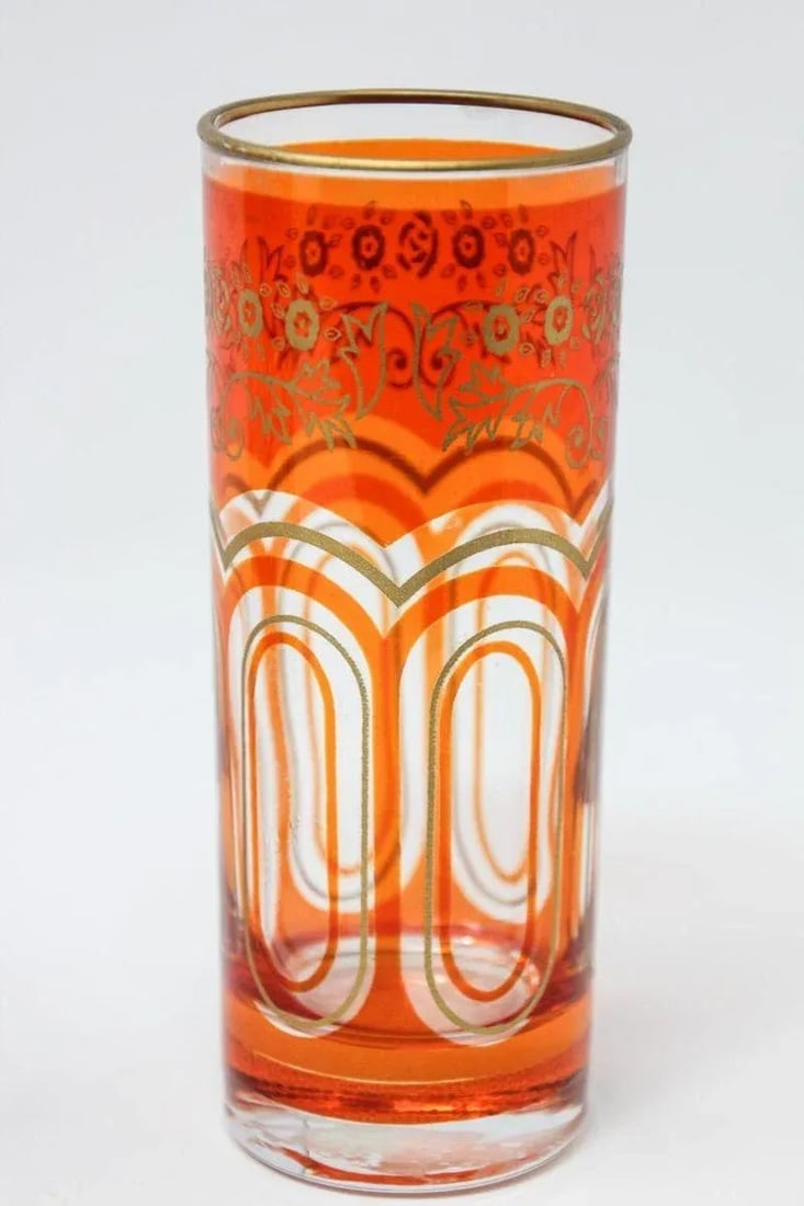 Late 20th Century Glass Candleholder Vases With Moorish Alhambra Design- Set of 3 - 8