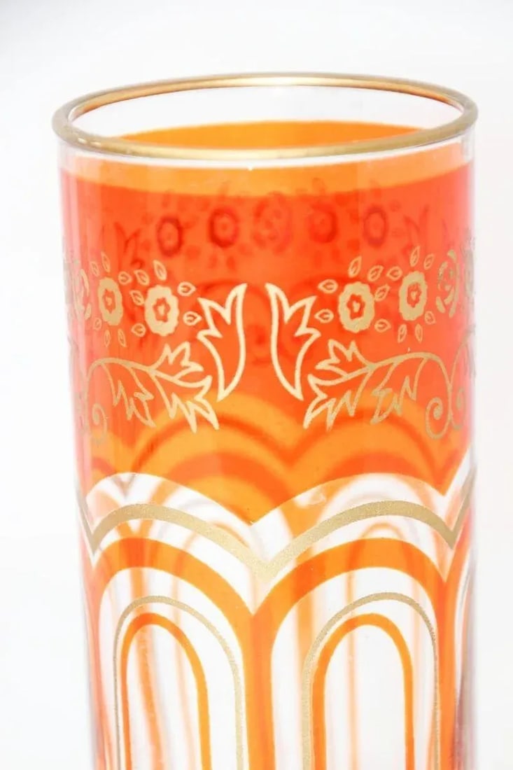 Late 20th Century Glass Candleholder Vases With Moorish Alhambra Design- Set of 3 - 9