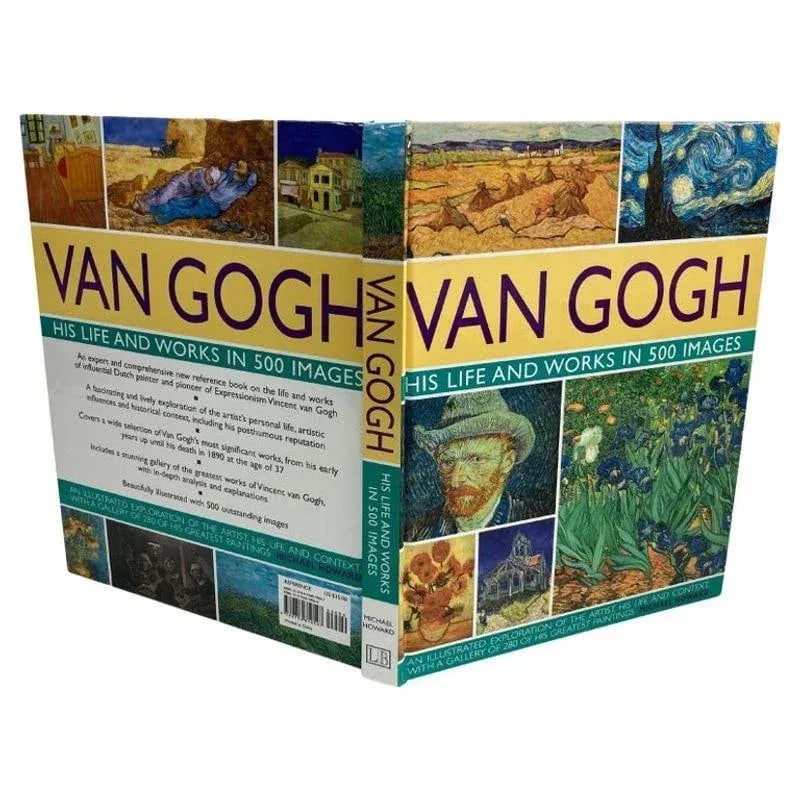 Late 20th Century Van Gogh His Life and Works in 500 Images Hardcover Book - 2