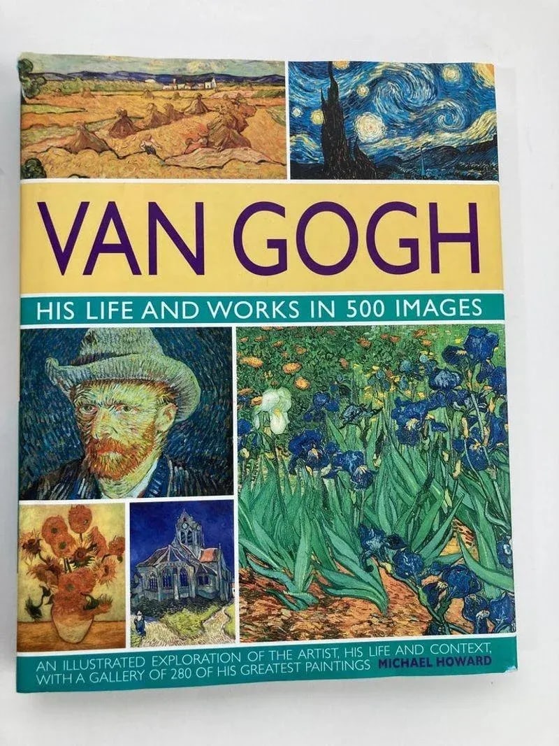 Late 20th Century Van Gogh His Life and Works in 500 Images Hardcover Book - 3