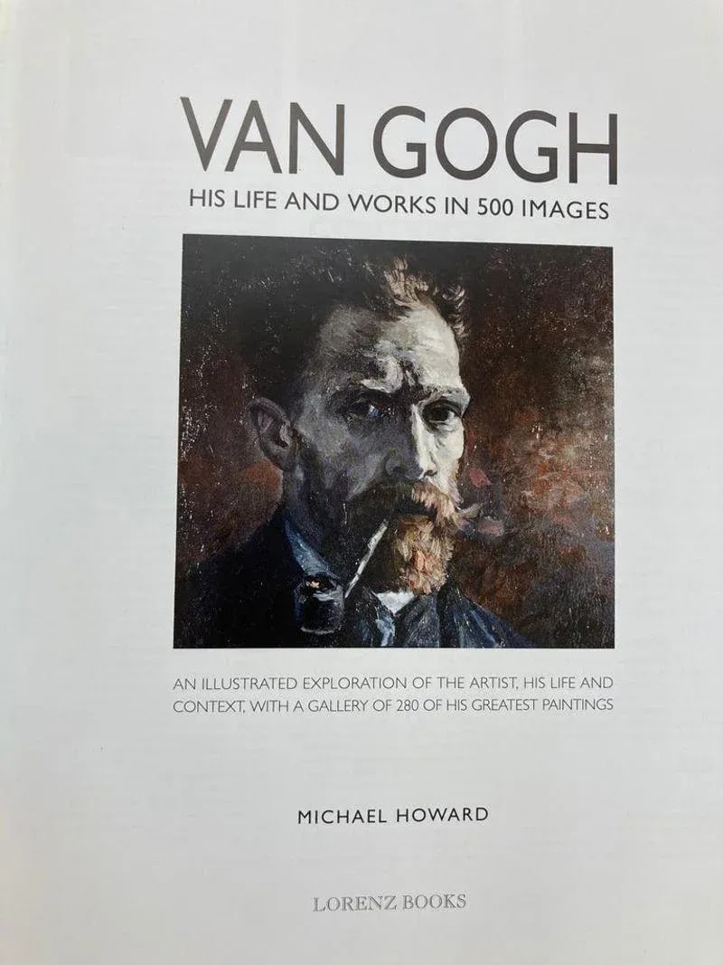 Late 20th Century Van Gogh His Life and Works in 500 Images Hardcover Book - 7