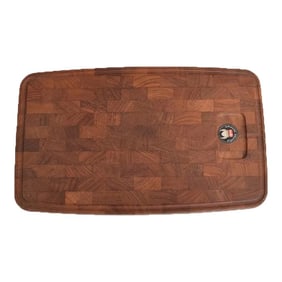 1960s Digsmed Teakwood Cutting Board Cheese Charcuterie Denmark