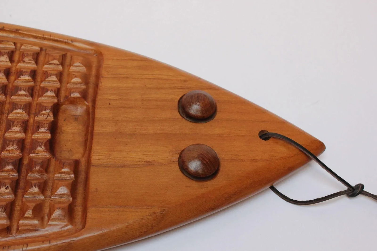Mid-Century Modern Teakwood "Mouse" Cutting Board - 6