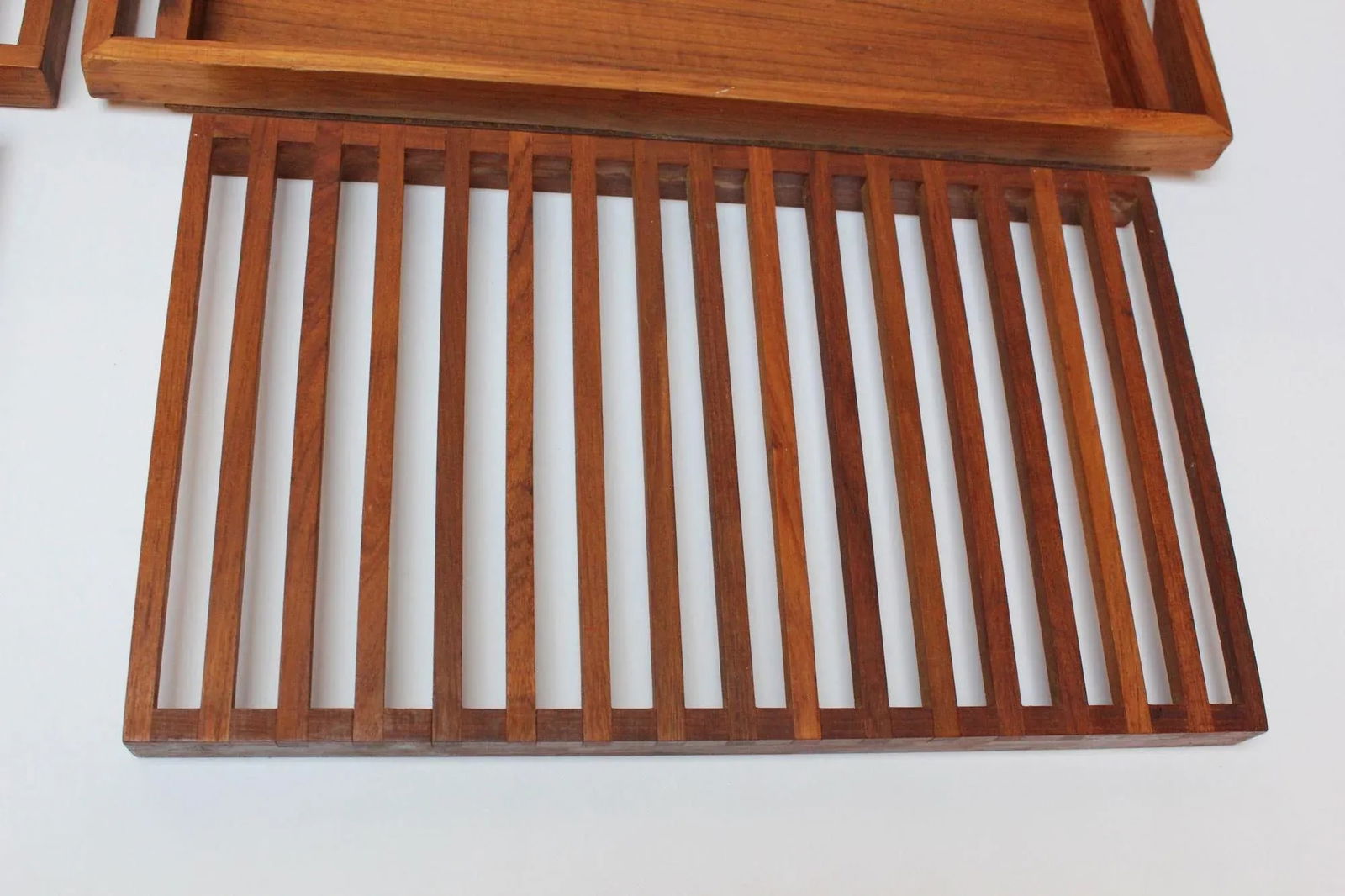 Pair of Mid-Century Modern Teak Breadboards/Serving Trays by Selandia Designs - 10
