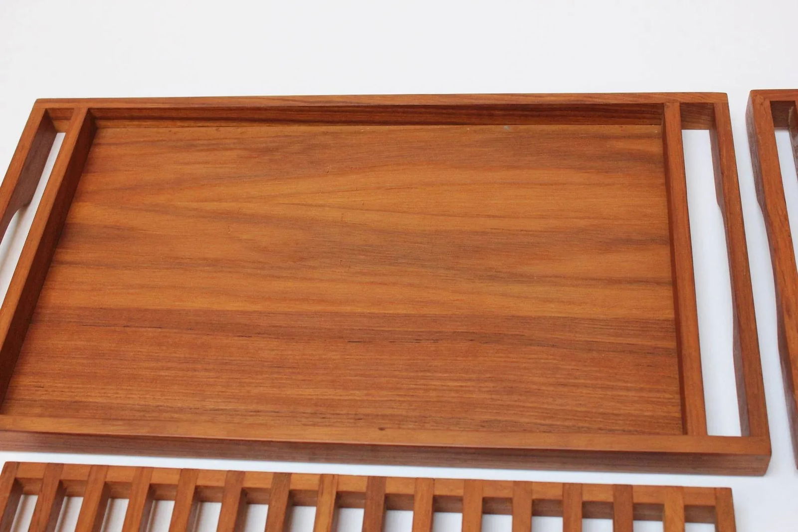 Pair of Mid-Century Modern Teak Breadboards/Serving Trays by Selandia Designs - 11