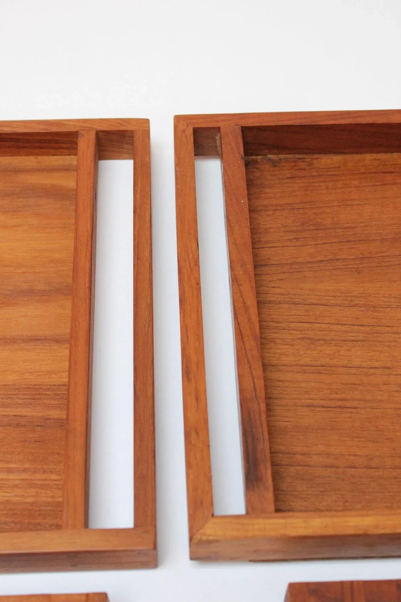 Pair of Mid-Century Modern Teak Breadboards/Serving Trays by Selandia Designs - 12