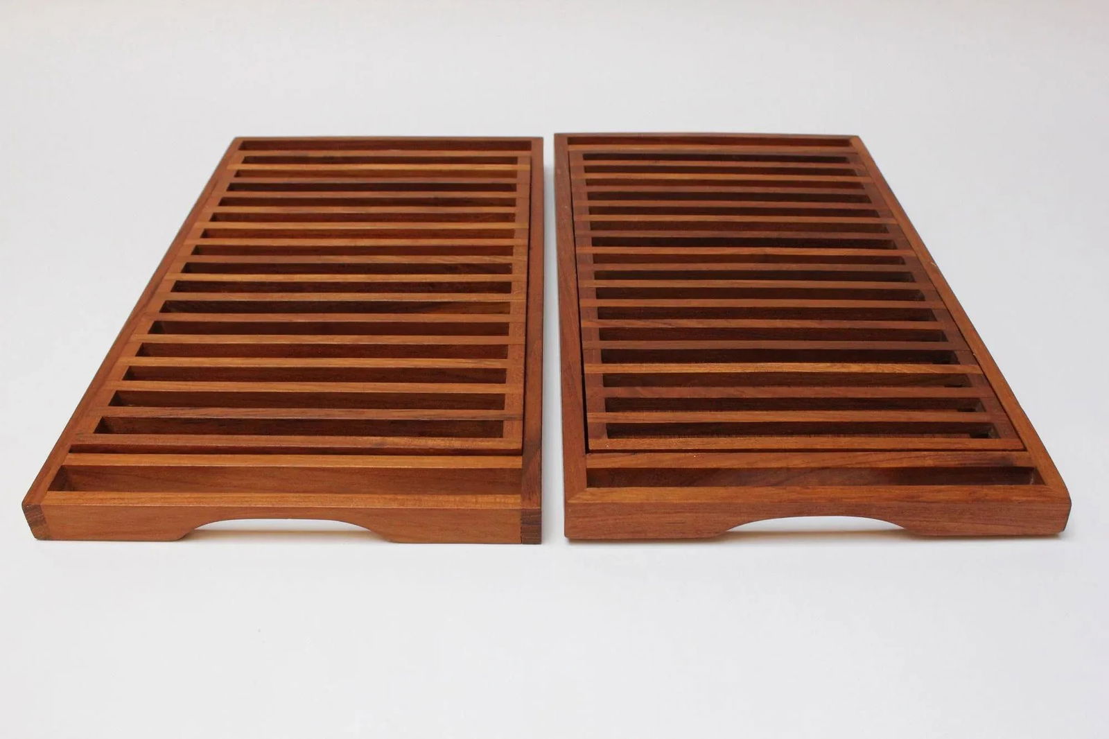 Pair of Mid-Century Modern Teak Breadboards/Serving Trays by Selandia Designs - 13