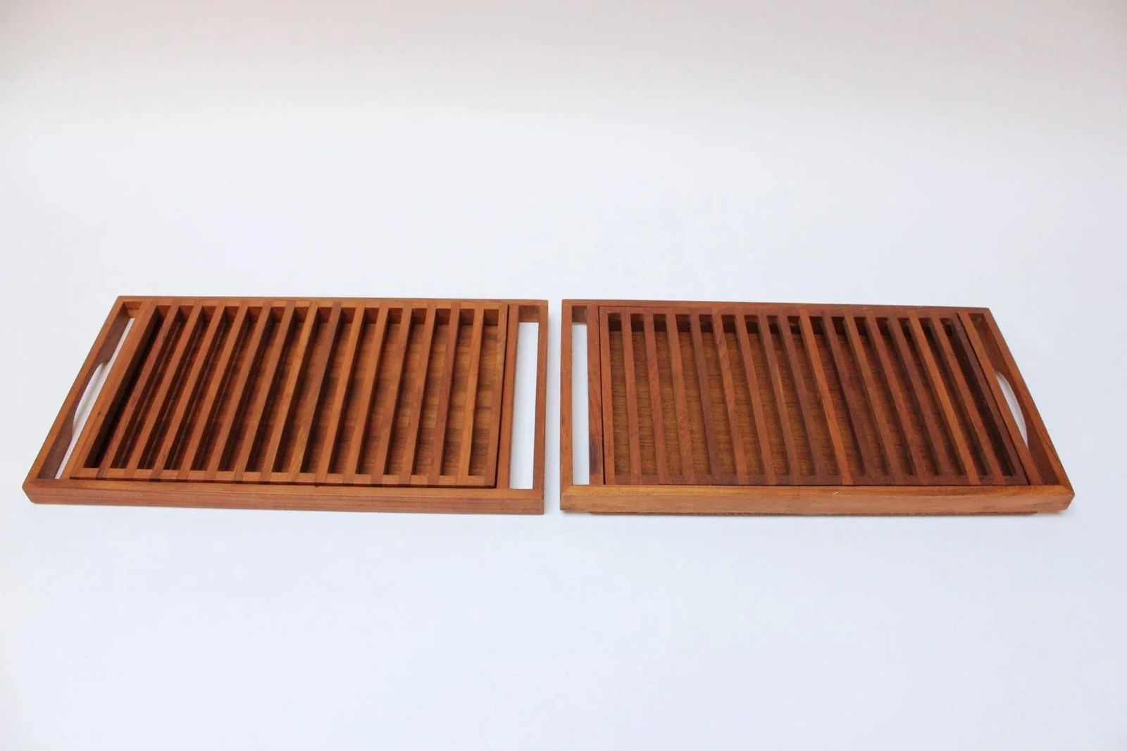Pair of Mid-Century Modern Teak Breadboards/Serving Trays by Selandia Designs - 3