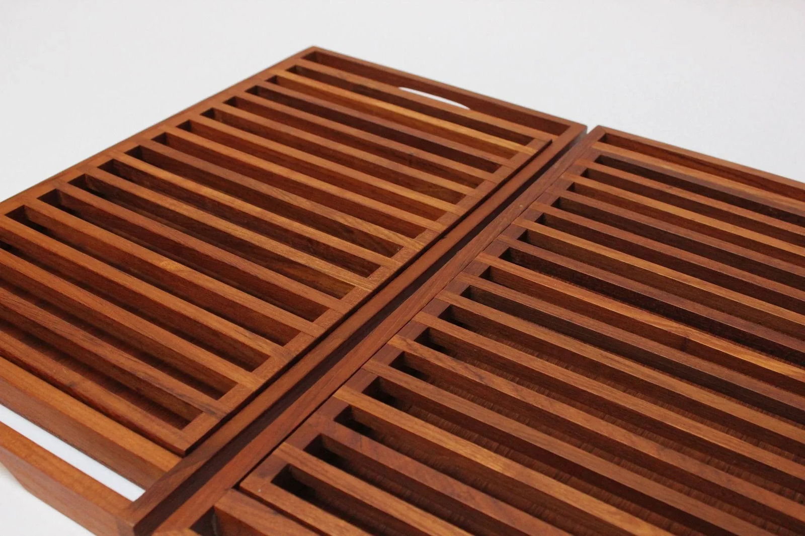 Pair of Mid-Century Modern Teak Breadboards/Serving Trays by Selandia Designs - 6