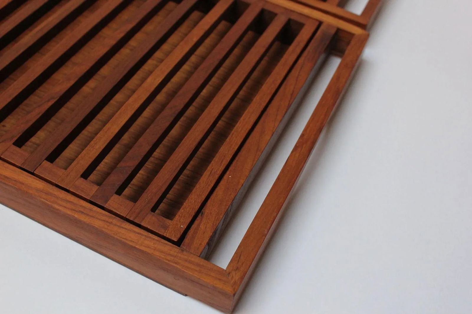 Pair of Mid-Century Modern Teak Breadboards/Serving Trays by Selandia Designs - 7