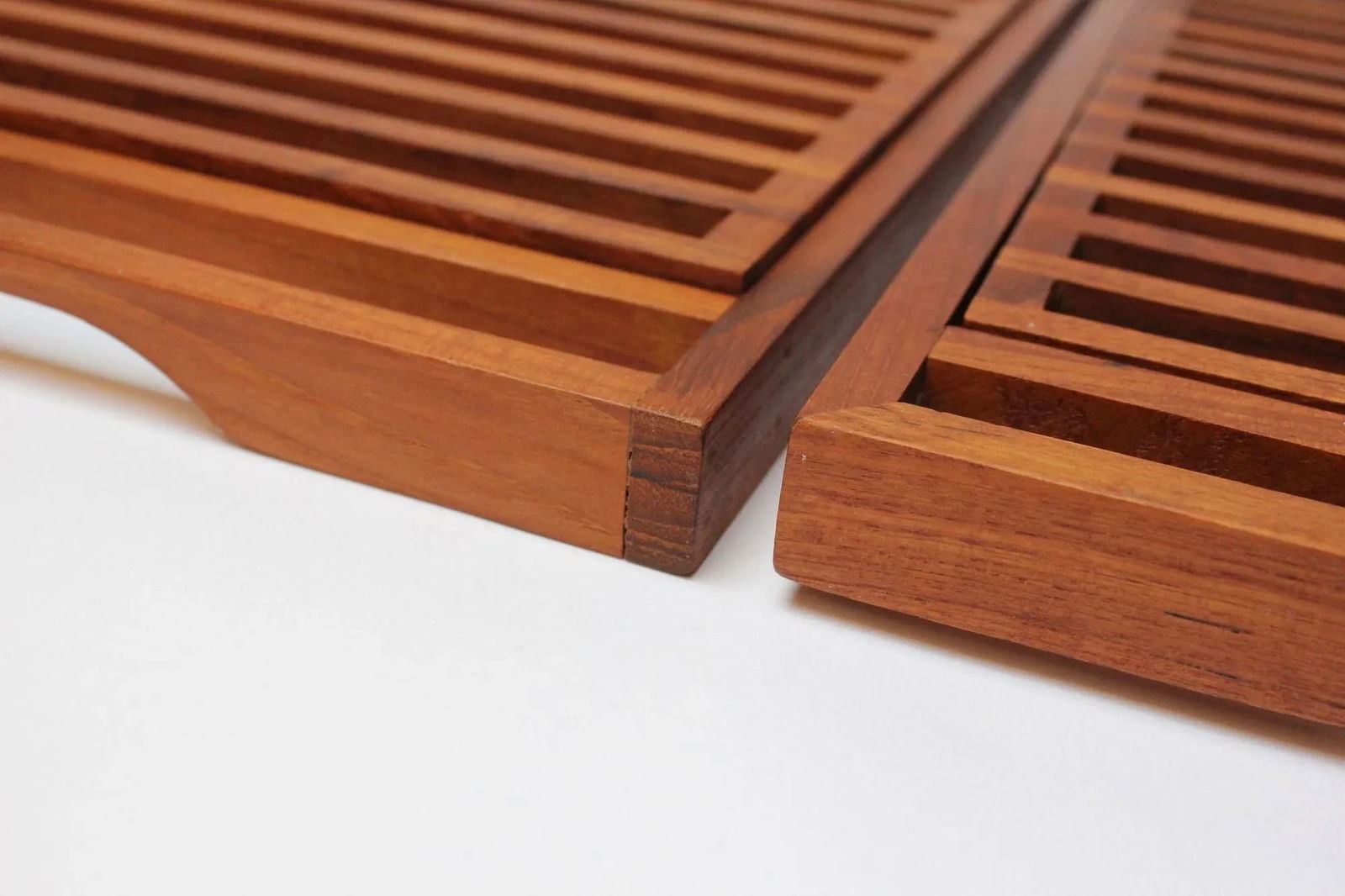 Pair of Mid-Century Modern Teak Breadboards/Serving Trays by Selandia Designs - 9
