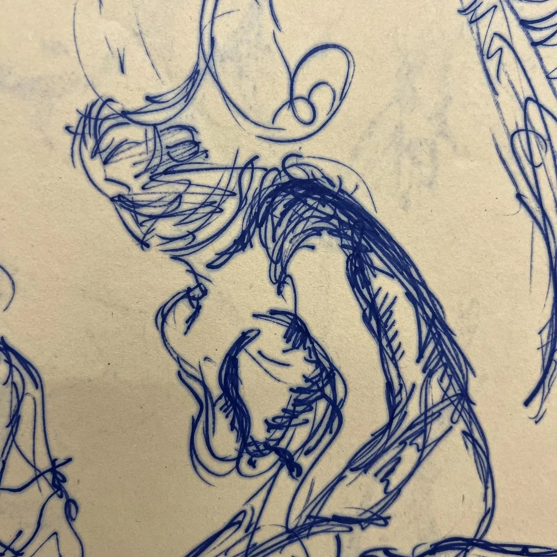 1960s Myrna Nobile Nude Art Drawing #2 on Paper 3/5/65 Signed - 5