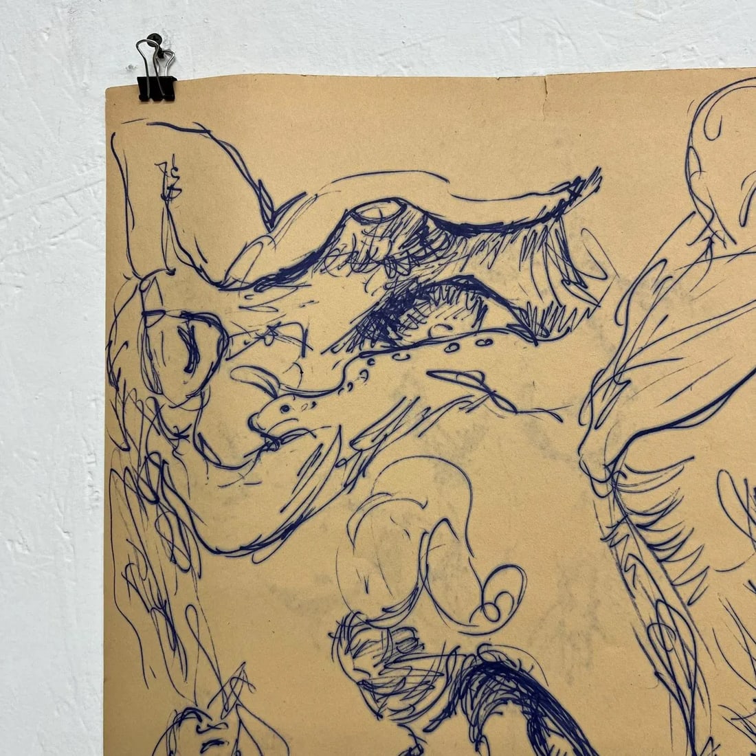 1960s Myrna Nobile Nude Art Drawing #2 on Paper 3/5/65 Signed - 6