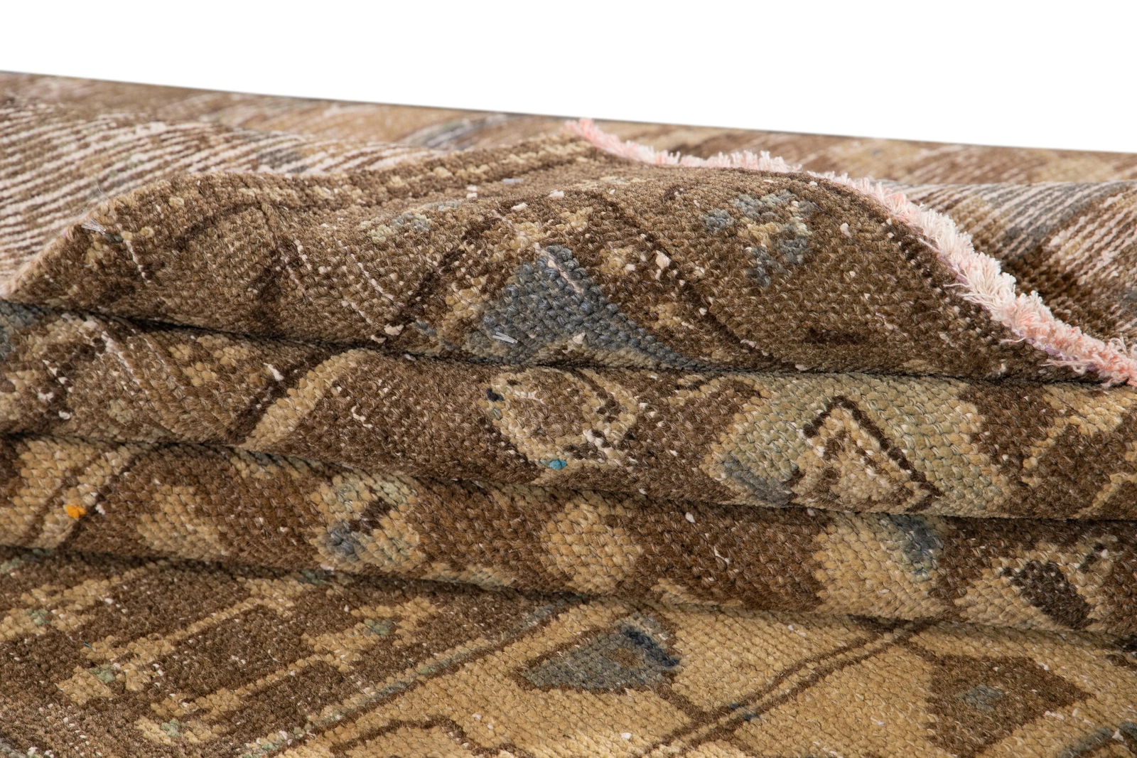 Early 20th Century Vintage Persian Tabriz Beige Handmade Medallion Wool Rug - 7