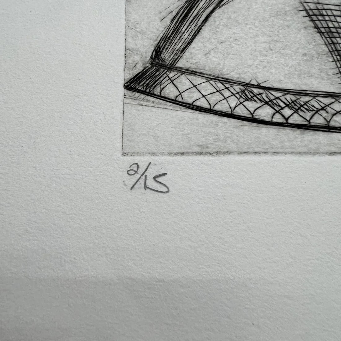 Sept 1998 'Domestic Etch' Iron Sketch 2/15 Gina Kail - 2