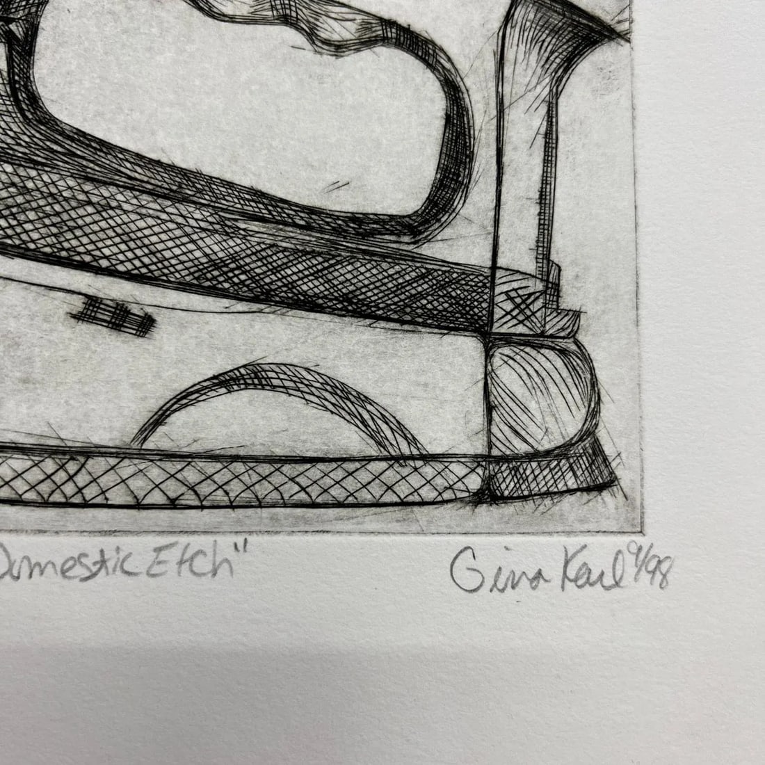 Sept 1998 'Domestic Etch' Iron Sketch 2/15 Gina Kail - 6