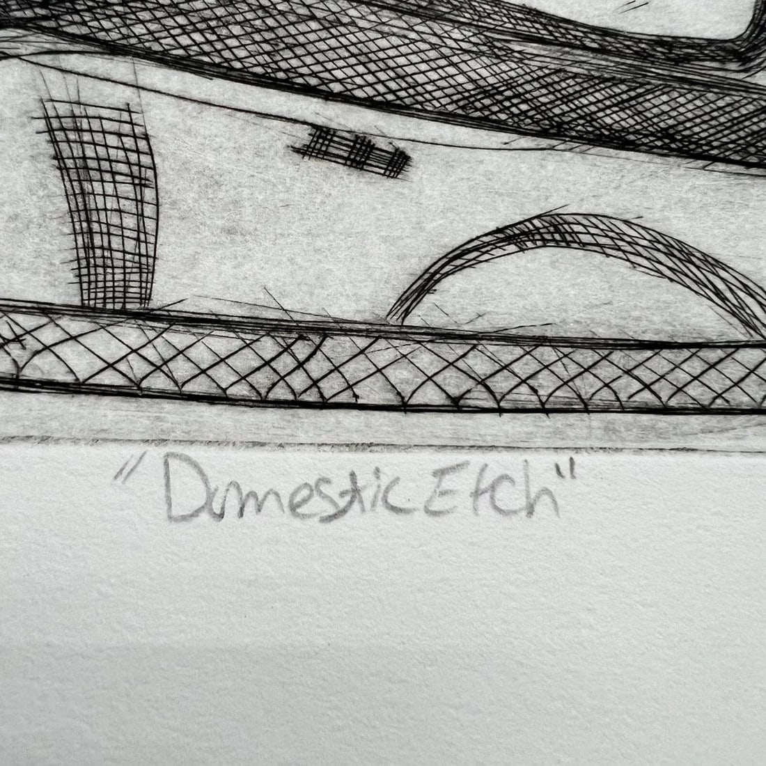 Sept 1998 'Domestic Etch' Iron Sketch 2/15 Gina Kail - 8