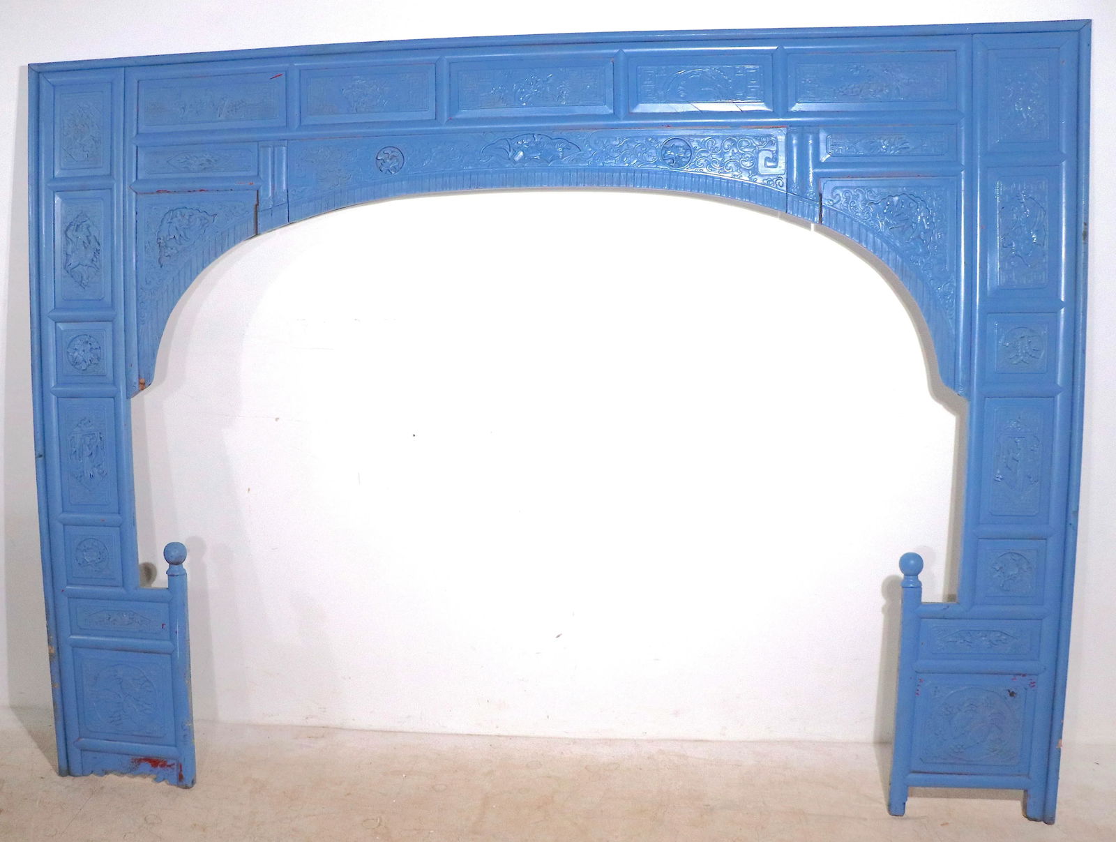 Early 20th Century Decorative Chinese Opium Bed Fragment - 10