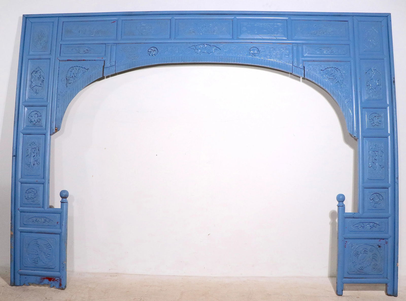 Early 20th Century Decorative Chinese Opium Bed Fragment - 5