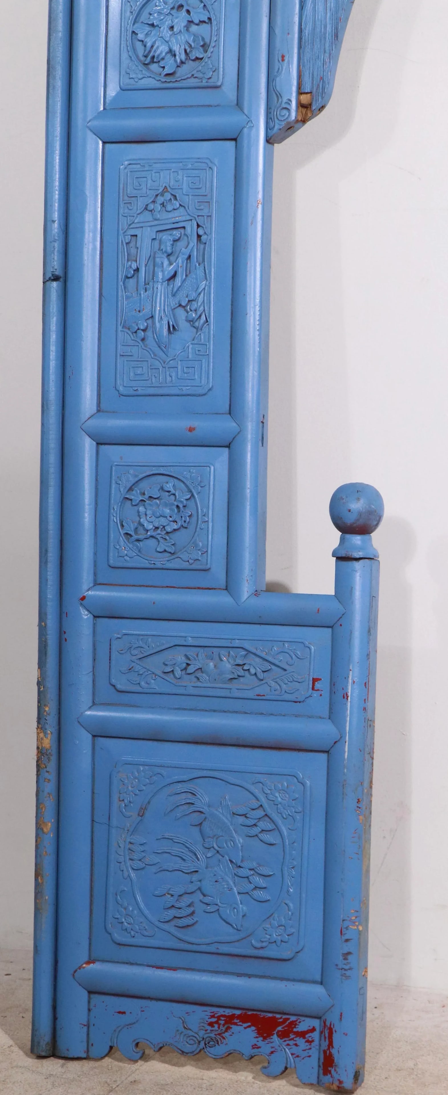 Early 20th Century Decorative Chinese Opium Bed Fragment - 7