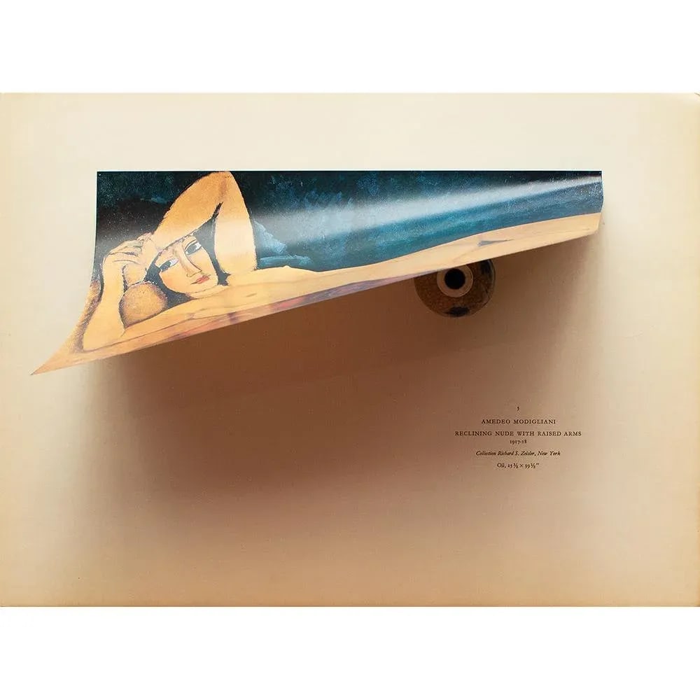 1940s After Amedeo Modigliani "Reclining Nude With Raised Arms", First Edition Swiss Lithograph - 4