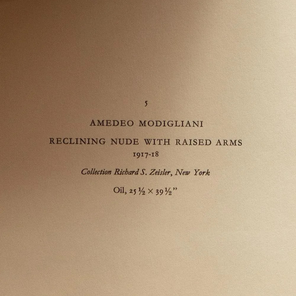 1940s After Amedeo Modigliani "Reclining Nude With Raised Arms", First Edition Swiss Lithograph - 5