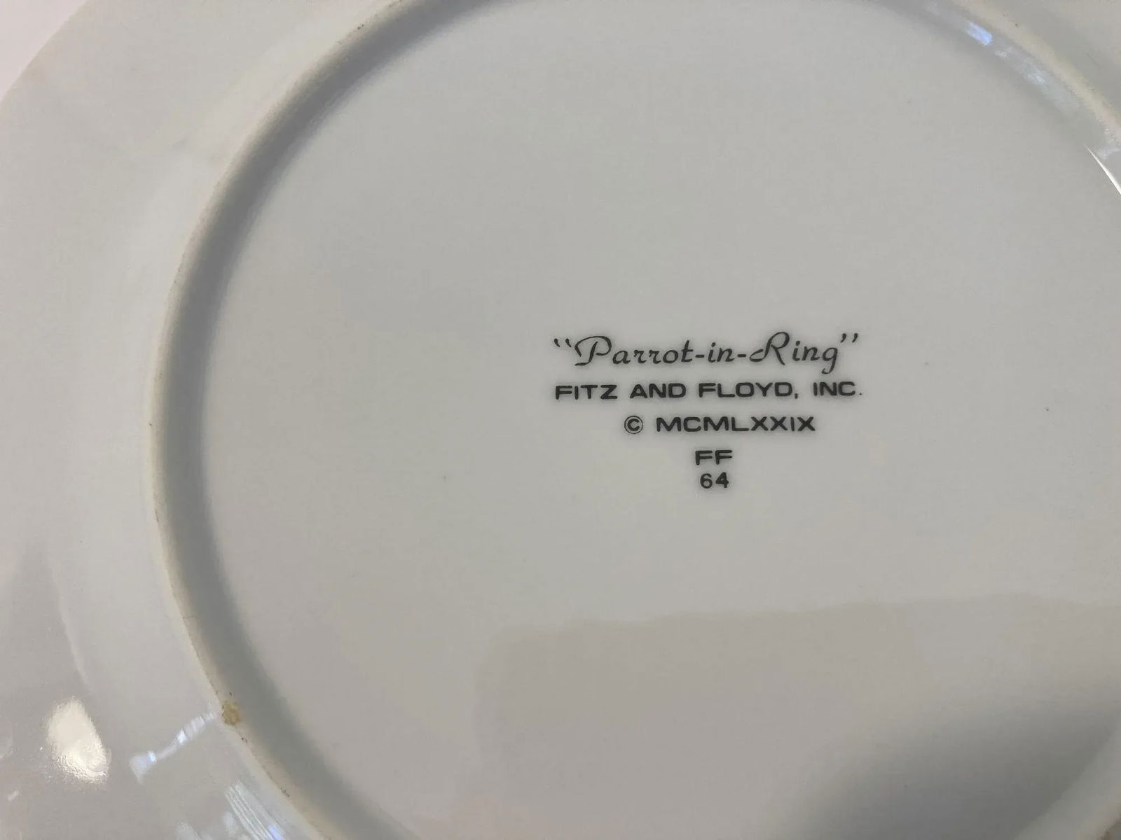 Vintage Parrots Decorative Plates by Fitz and Floyd Set of 4 - 12