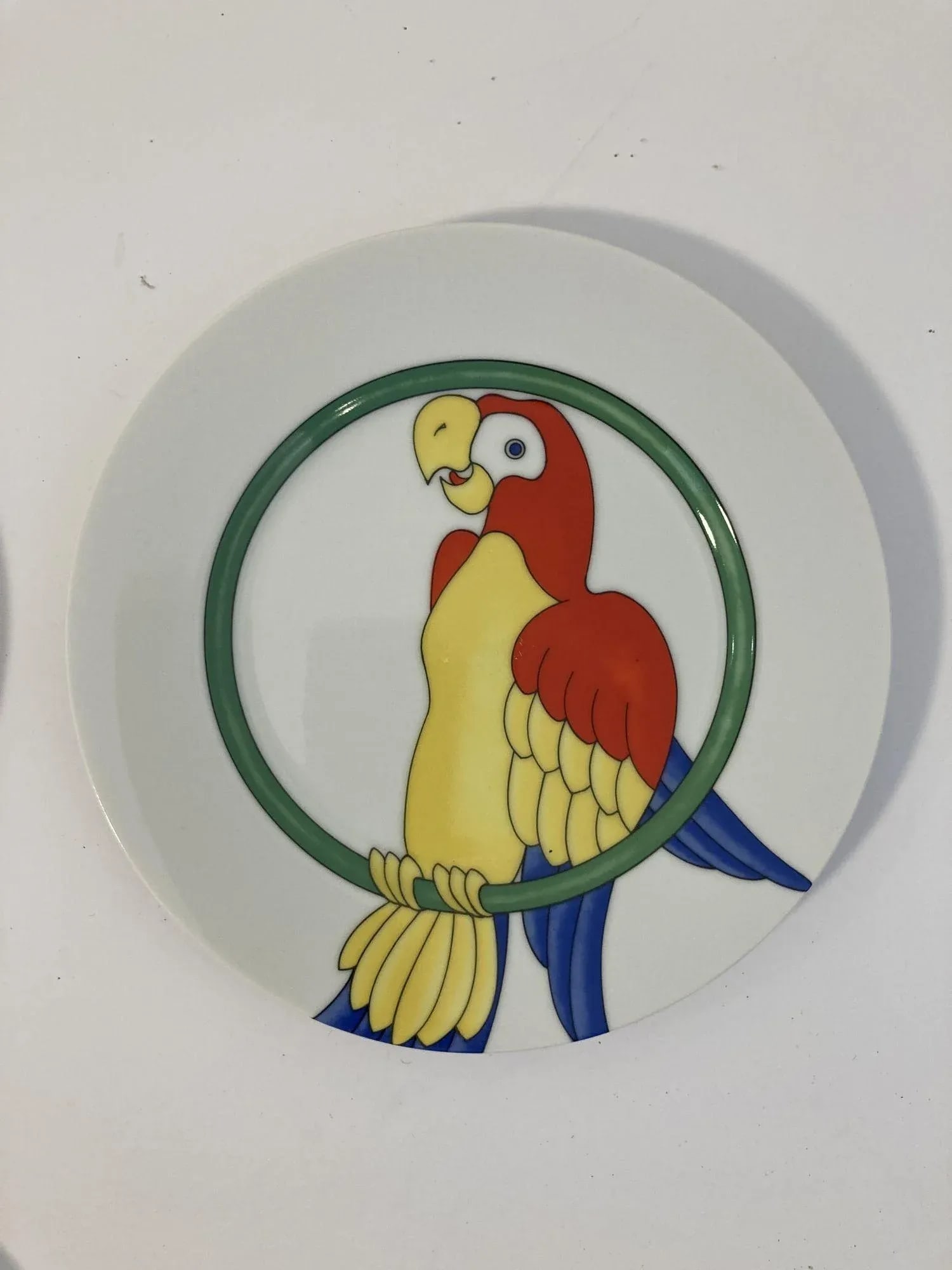Vintage Parrots Decorative Plates by Fitz and Floyd Set of 4 - 3