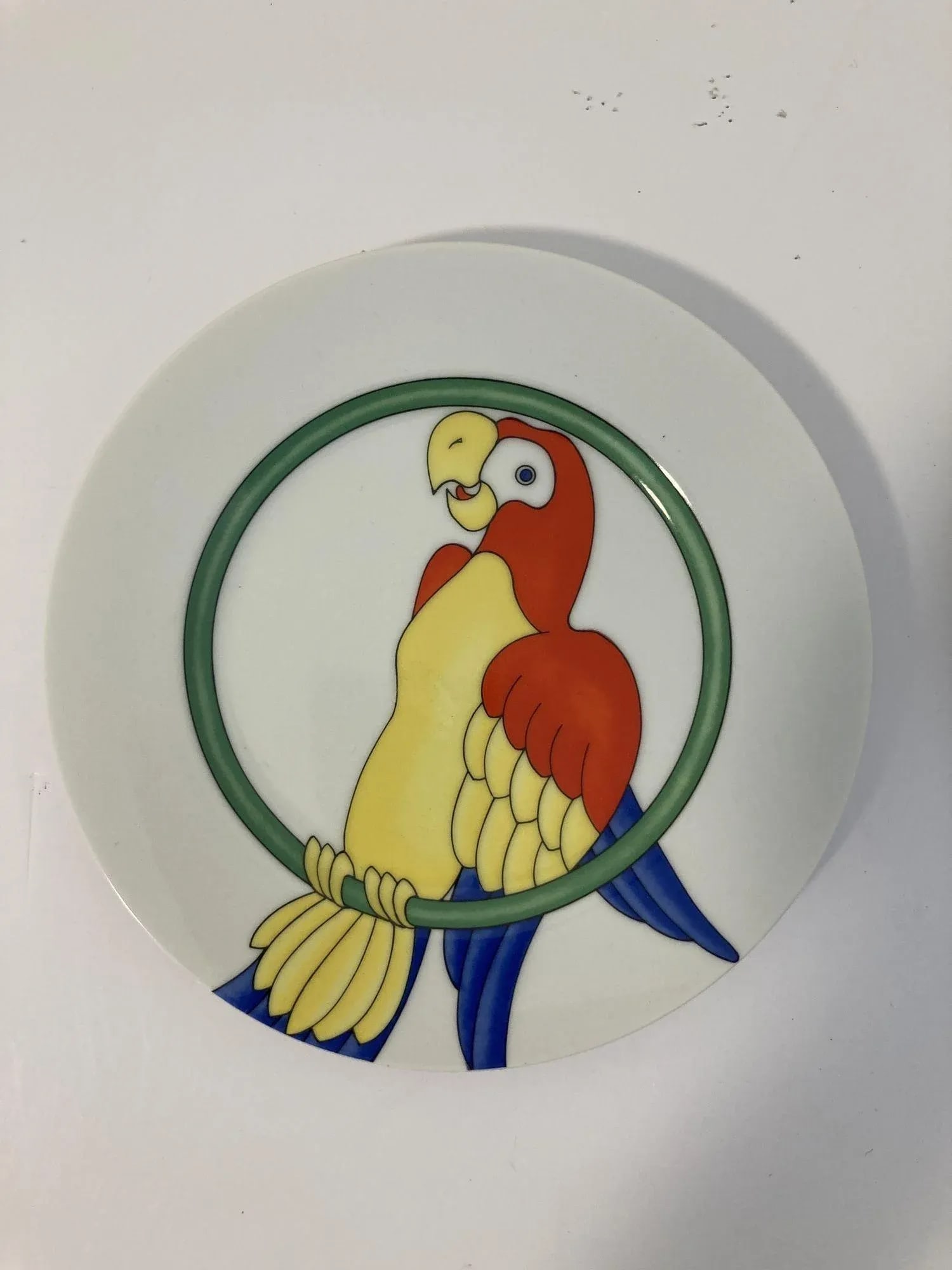 Vintage Parrots Decorative Plates by Fitz and Floyd Set of 4 - 4