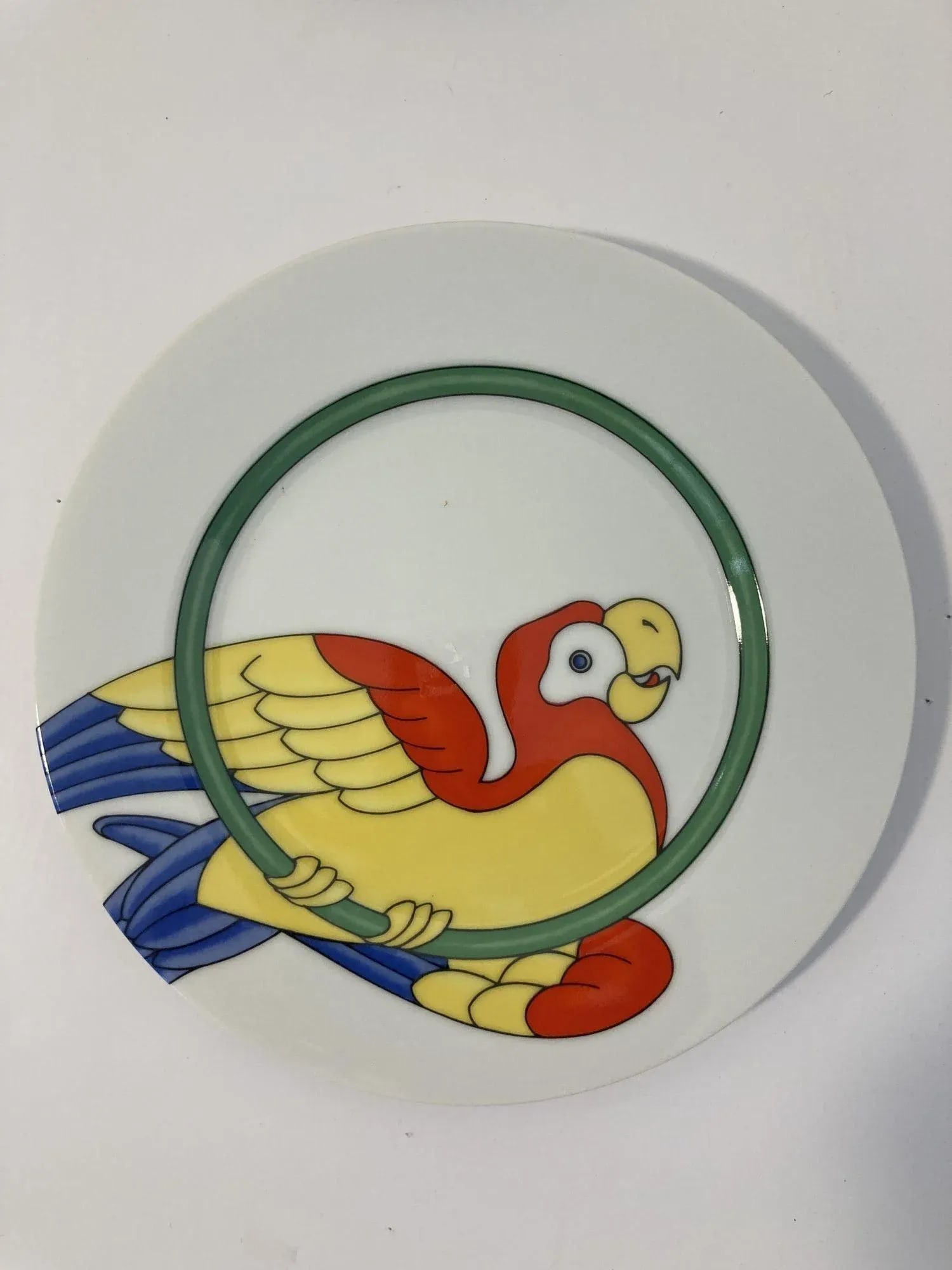 Vintage Parrots Decorative Plates by Fitz and Floyd Set of 4 - 5