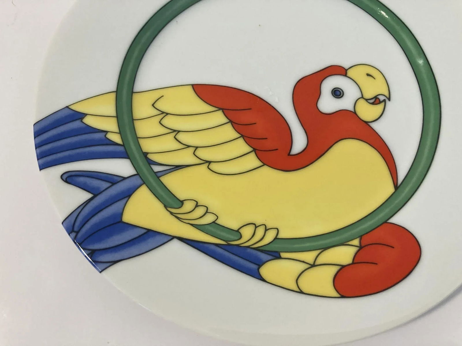 Vintage Parrots Decorative Plates by Fitz and Floyd Set of 4 - 7