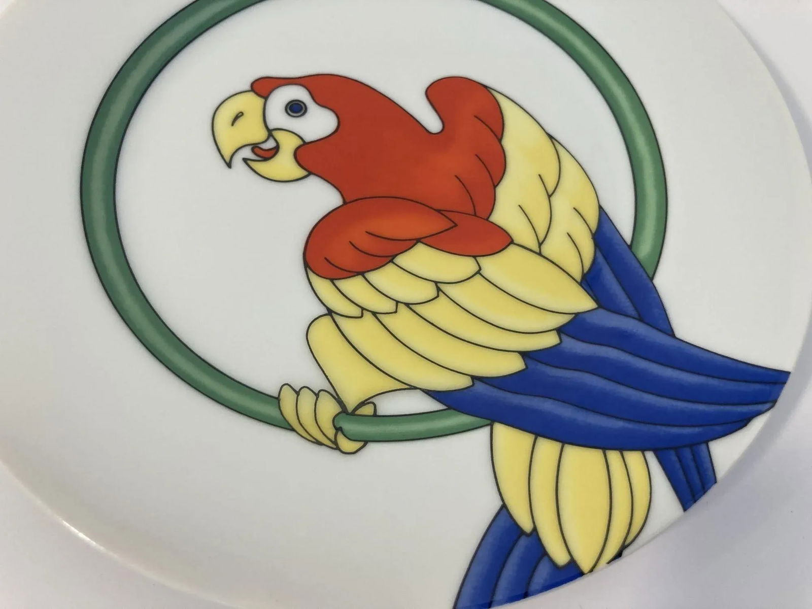 Vintage Parrots Decorative Plates by Fitz and Floyd Set of 4 - 8