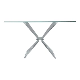 Vintage Mid-Century Modern Lucite Butterfly Console Table