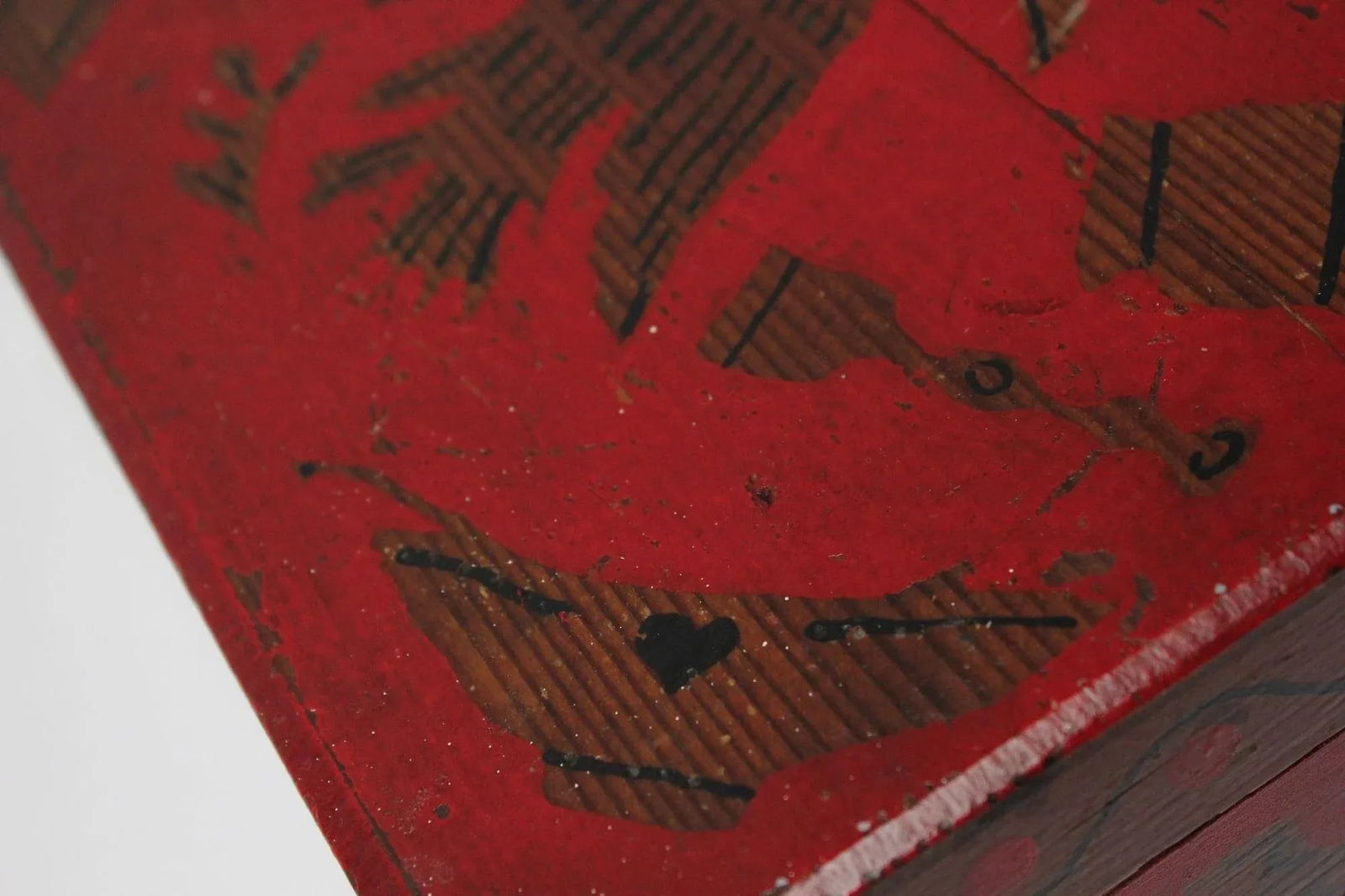 Early 20th Century Folk Art "American Eagle" Silhouette Decorative Box - 11