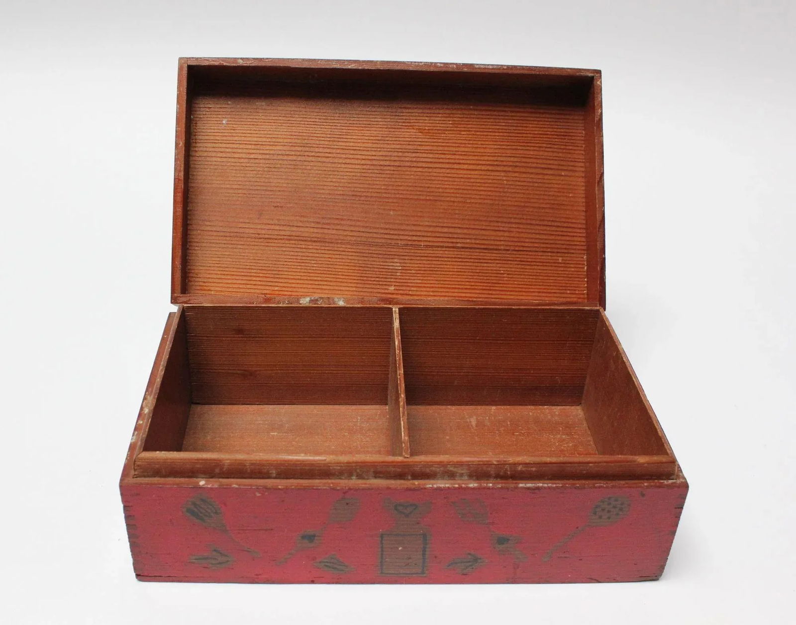 Early 20th Century Folk Art "American Eagle" Silhouette Decorative Box - 6