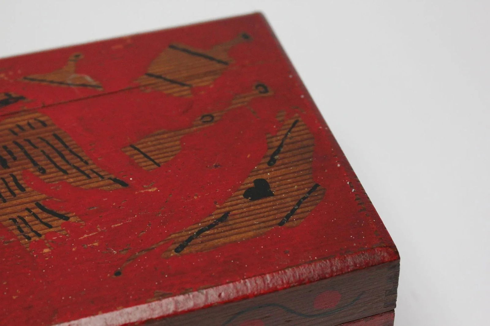 Early 20th Century Folk Art "American Eagle" Silhouette Decorative Box - 9