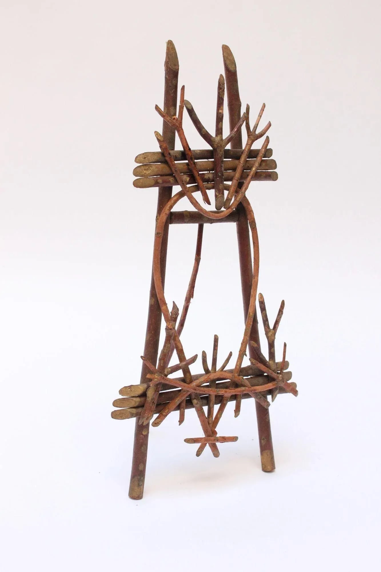 Folk Art Tree Branch Tabletop Easel - 2