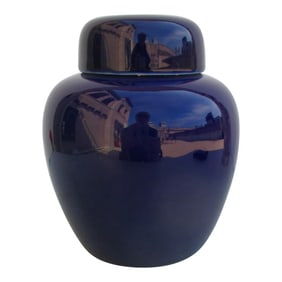 Dark Blue Ginger Jar