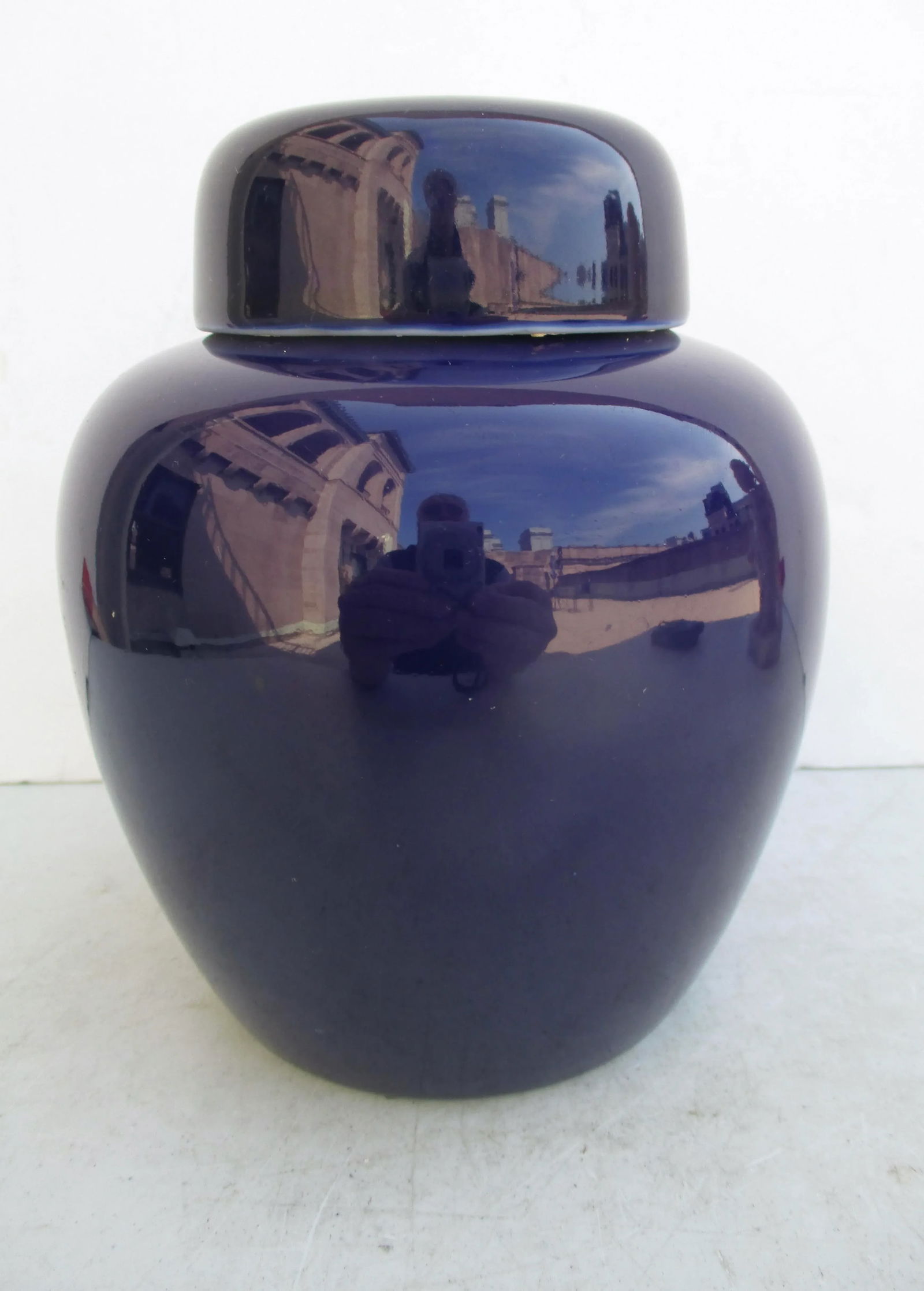 Dark Blue Ginger Jar - 3