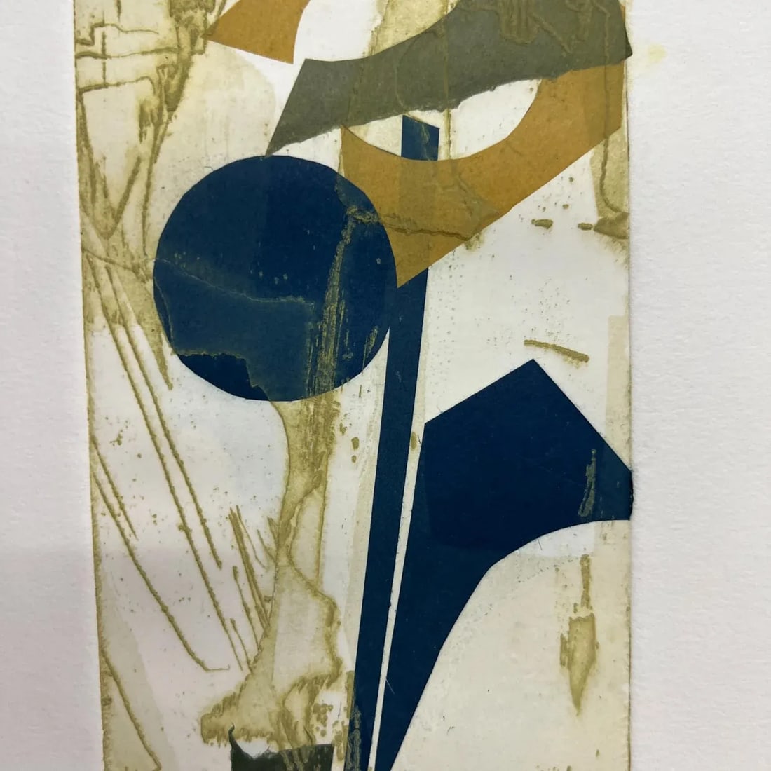 Vintage Abstract Modern Artwork on Paper Signed Art - 3